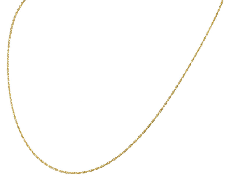 Contemporary 14 Karat Gold Spiga Rope Chain NecklaceNecklace - Wilson's Estate Jewelry