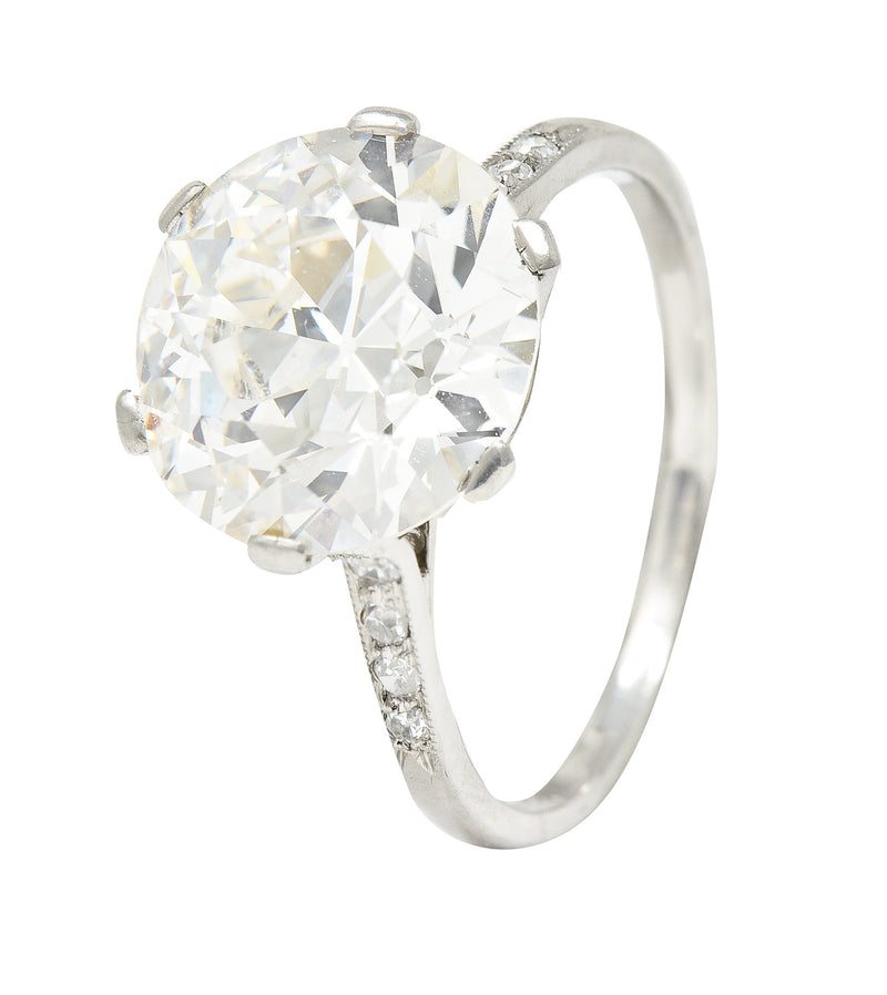 Platinum 2 Carat Oval Halo Engagement Ring | Barkev's