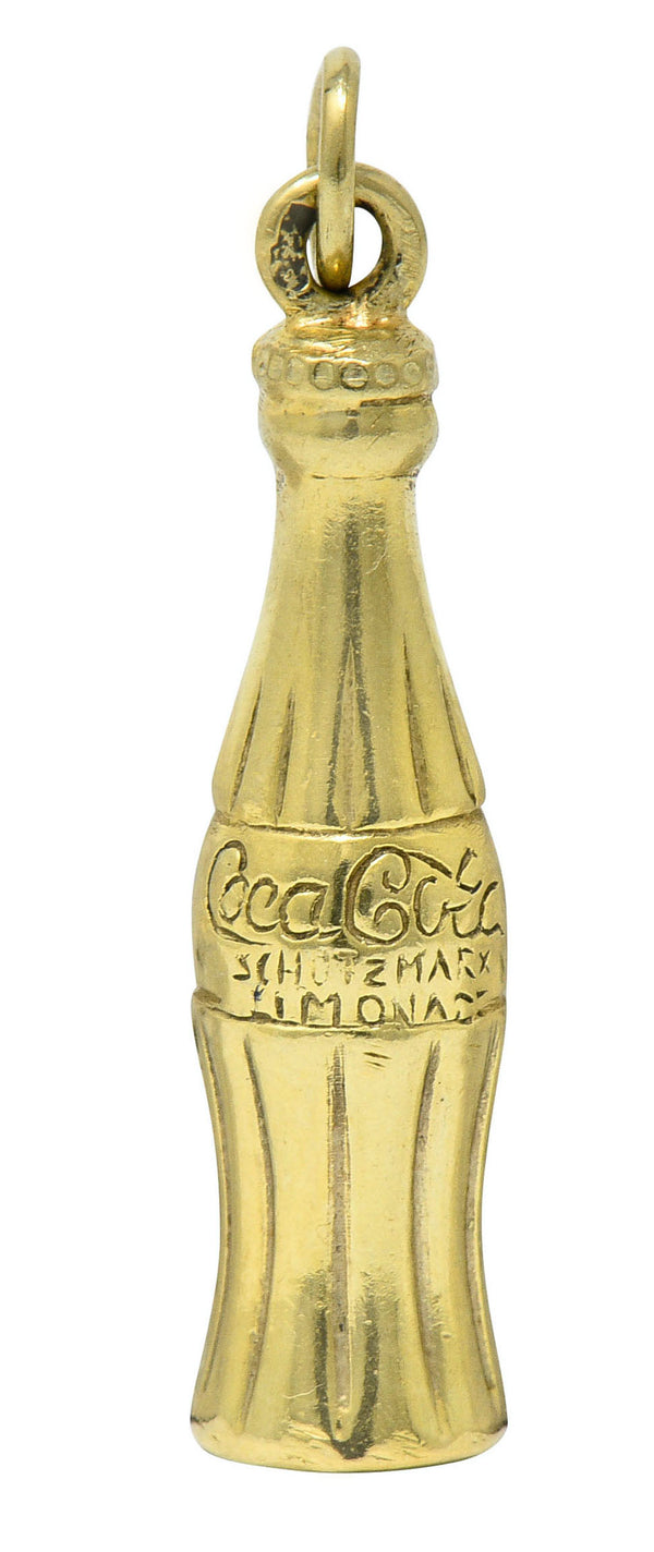 Retro 14 Karat Gold German Coca Cola Bottle Charmcharm - Wilson's Estate Jewelry