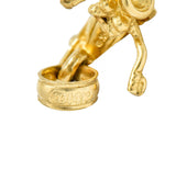 Retro 14 Karat Gold Articulated Motorcycle Charmcharm - Wilson's Estate Jewelry