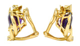 Tiffany & Co. Vintage Amethyst Diamond 18 Karat Gold Ear-Clip EarringsEarrings - Wilson's Estate Jewelry