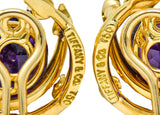 Tiffany & Co. Vintage Amethyst Diamond 18 Karat Gold Ear-Clip EarringsEarrings - Wilson's Estate Jewelry