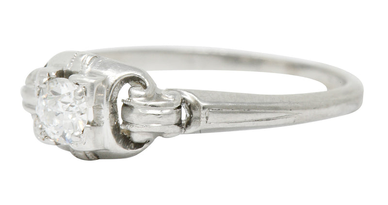 Granat Bros. Diamond Platinum Engagement Ring Circa 1930sRing - Wilson's Estate Jewelry