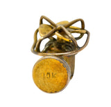 1950's Mid-Century 10 Karat Gold Fan Charmcharm - Wilson's Estate Jewelry