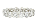 Harry Winston 3.50 CTW Round Brilliant Diamond Platinum Eternity Band Ring Wilson's Estate Jewelry