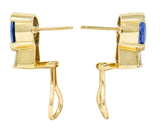 Contemporary 3.32 CTW Tanzanite Diamond 14 Karat Gold EarringsEarrings - Wilson's Estate Jewelry