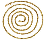 Vintage 18 Karat Gold Byzantine 47 Inch Long Chain NecklaceNecklace - Wilson's Estate Jewelry