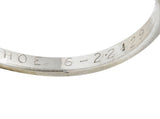 1929 Art Deco 1.00 CTW Diamond 14 Karat White Gold Double Row Band RingRing - Wilson's Estate Jewelry