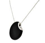 Elsa Peretti Tiffany & Co. Onyx Platinum Touchstone Pendant NecklaceNecklace - Wilson's Estate Jewelry