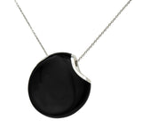 Elsa Peretti Tiffany & Co. Onyx Platinum Touchstone Pendant NecklaceNecklace - Wilson's Estate Jewelry