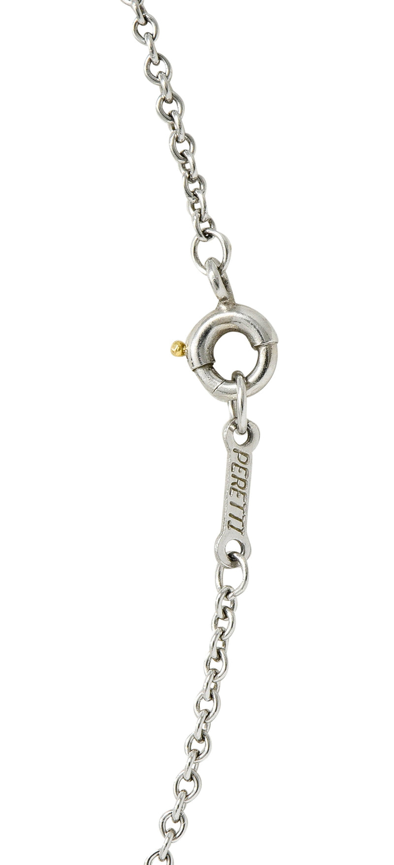 Elsa Peretti Tiffany & Co. Onyx Platinum Touchstone Pendant NecklaceNecklace - Wilson's Estate Jewelry