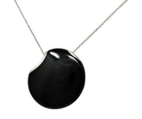 Elsa Peretti Tiffany & Co. Onyx Platinum Touchstone Pendant NecklaceNecklace - Wilson's Estate Jewelry