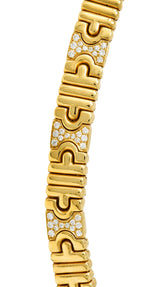 Bulgari Italian Diamond 18 Karat Gold Parentesi Collar NecklaceNecklace - Wilson's Estate Jewelry