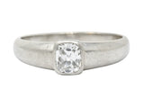 Art Deco 1.00 CTW Old Mine Diamond Platinum Men's Band RingRing - Wilson's Estate Jewelry