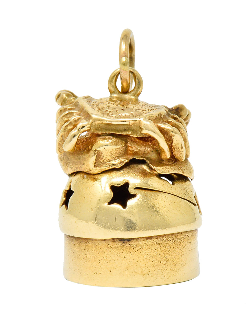 1960's Litacharm Inc. Vintage 14 Karat Gold Cancer Zodiac Charmcharm - Wilson's Estate Jewelry