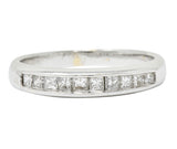Contemporary 0.45 CTW Diamond 18 Karat White Gold Channel Band RingRing - Wilson's Estate Jewelry