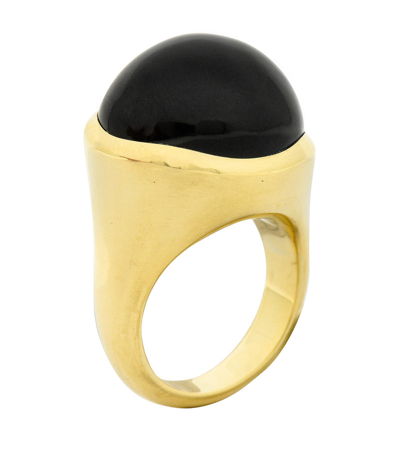 Onyx cabochon ring store