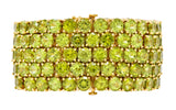 Paolo Costagli 145.00 CTW Peridot 18 Karat Rose Gold Gemstone BraceletBracelet - Wilson's Estate Jewelry