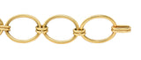1940's Retro 14 Karat Gold Oval Link Braceletbracelet - Wilson's Estate Jewelry