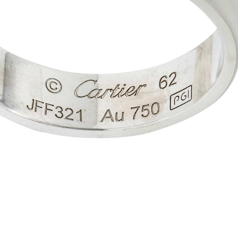 Cartier 18 Karat White Gold Men's Vintage Love Band RingRing - Wilson's Estate Jewelry