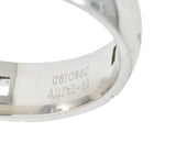 Hermes French 18 Karat White Gold Unisex H Band RingRing - Wilson's Estate Jewelry