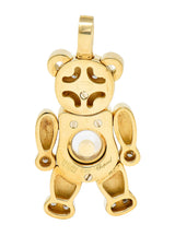 Chopard Diamond 18 Karat Yellow Gold Happy Diamond Bear PendantNecklace - Wilson's Estate Jewelry