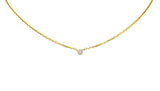 Diamond Solitaire 14 Karat Gold NecklaceNecklace - Wilson's Estate Jewelry