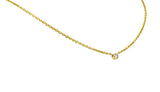Diamond Solitaire 14 Karat Gold NecklaceNecklace - Wilson's Estate Jewelry