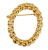 Tiffany & Co. 1940's Vintage 14 Karat Gold Wreath BroochBrooch - Wilson's Estate Jewelry