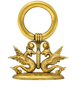 Art Nouveau 14 Karat Gold Winged Serpent Fob Pendant Charmcharm - Wilson's Estate Jewelry
