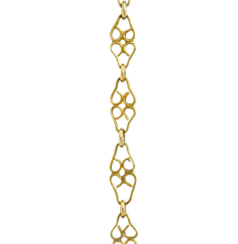 Vintage Italian 18 Karat Gold 30 Inch Long Chain NecklaceNecklace - Wilson's Estate Jewelry