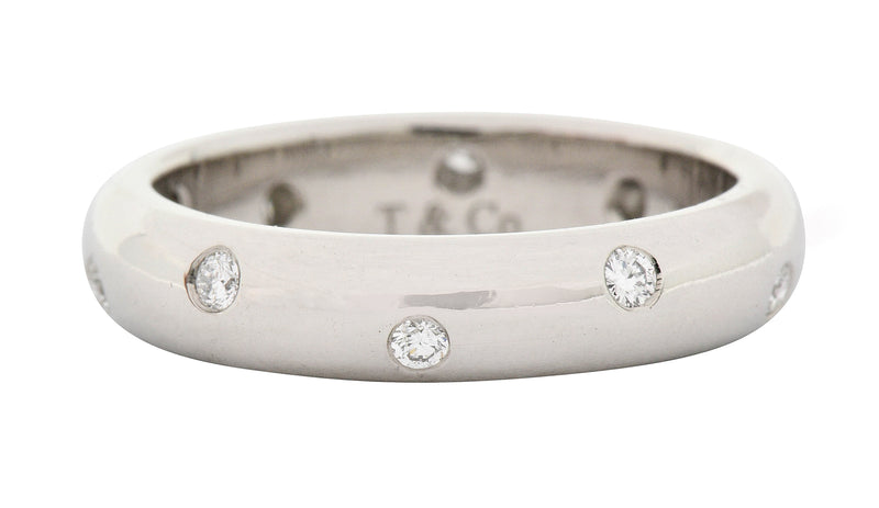 Tiffany & Co. Diamond Platinum Unisex Etoile Band RingRing - Wilson's Estate Jewelry