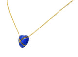 Tiffany & Co. Lapis Lazuli 18 Karat Gold Cross My Heart NecklaceNecklace - Wilson's Estate Jewelry
