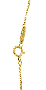 Tiffany & Co. Lapis Lazuli 18 Karat Gold Cross My Heart NecklaceNecklace - Wilson's Estate Jewelry