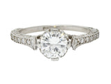 Contemporary 2.27 CTW Diamond Platinum Heart Engagement GIARing - Wilson's Estate Jewelry