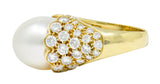 Van Cleef & Arpels South Sea Pearl 3.40 CTW Diamond 18 Karat Gold Statement RingRing - Wilson's Estate Jewelry