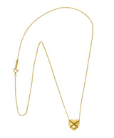 Tiffany & Co. Polished 18 Karat Gold Cross My Heart NecklaceNecklace - Wilson's Estate Jewelry