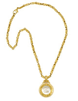 1990's Bulgari 18 Karat Two-Tone Gold Pisces Zodiac Horoscope Pendant NecklaceNecklace - Wilson's Estate Jewelry