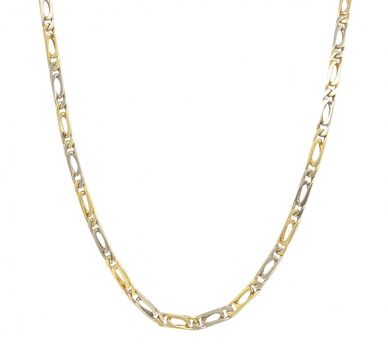 Van Cleef & Arpels French 1960s 18 Karat Gold Link Bracelet Necklace Vintage Set
