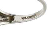 1920's Art Deco 0.40 CTW Diamond Platinum Octagonal Starburst Engagement RingRing - Wilson's Estate Jewelry
