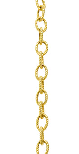 Goshwara Aquamarine Peridot Tahitian Pearl 18 Karat Gold Long Chain Station NecklaceNecklace - Wilson's Estate Jewelry