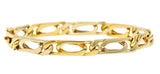 Van Cleef & Arpels French 1960s 18 Karat Gold Link Bracelet Necklace Vintage Set