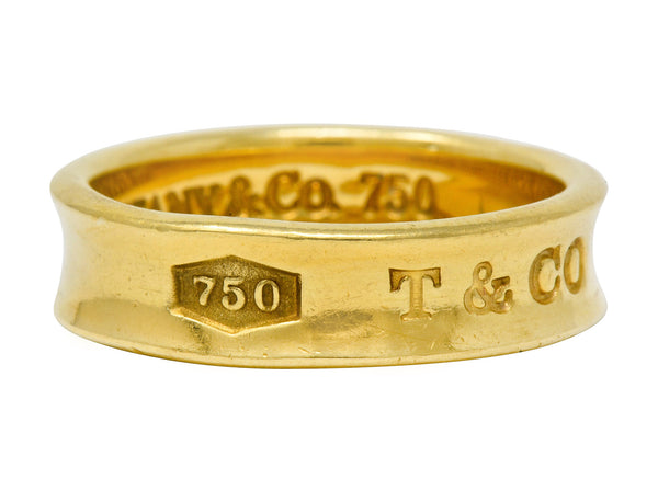 Tiffany & Co. Vintage 18 Karat Gold Unisex 1837 Band Ring - Wilson's Estate Jewelry