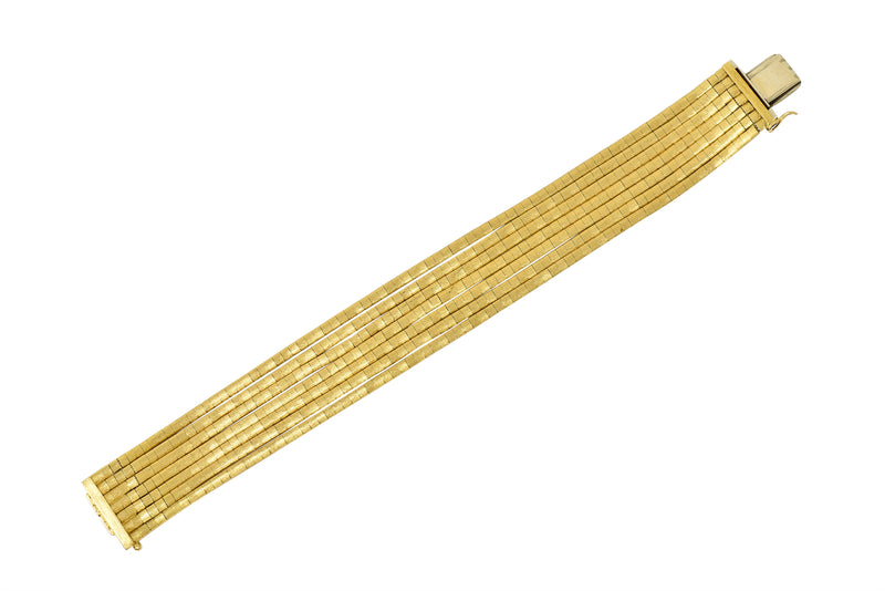 Cartier 1970's Vintage 18 Karat Gold Multi-Strand Braceletbracelet - Wilson's Estate Jewelry