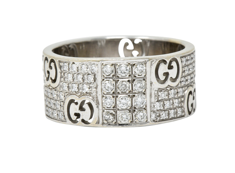 Gucci 1.25 CTW Pave Diamond 18 Karat Gold Stardust Band Ring | Wilson's ...