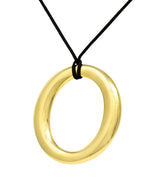 Elsa Peretti Large Tiffany & Co. 18 Karat Gold Sevillana Pendant NecklaceNecklace - Wilson's Estate Jewelry