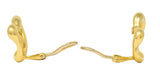 Elsa Peretti Tiffany & Co. 18 Karat Gold Open Heart Ear-Clip EarringsEarrings - Wilson's Estate Jewelry