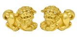 Vintage Kieselstein Cord Diamond 18 Karat Yellow Gold Chinese Lion EarringsEarrings - Wilson's Estate Jewelry