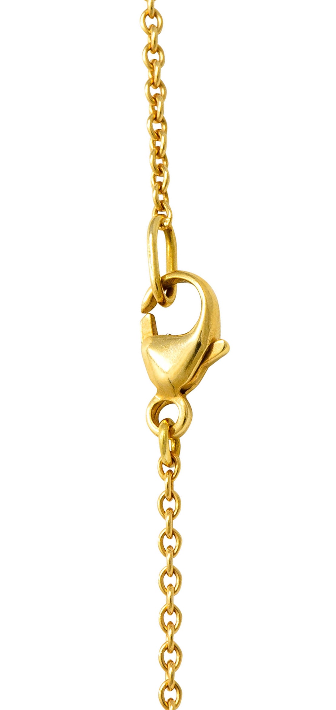 Faberge Diamond 18 Karat Gold Enamel Egg Drop Pendant Necklace | Wilson ...