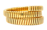 Bulgari 18 Karat Yellow Gold Flexible Tubogas Wrap Coil BraceletBracelet - Wilson's Estate Jewelry